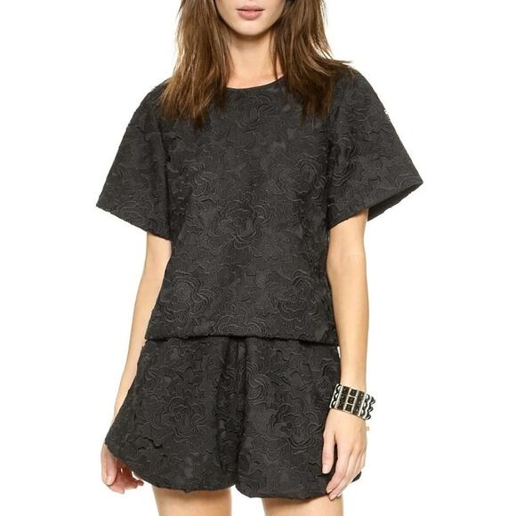 Keepsake The Label Black Lace Blouse Top Size Medium NWOT - Picture 1 of 8